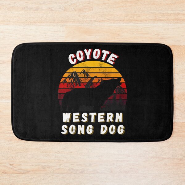 Item preview, Coyote Western Song Dog Sunset Retro Vintage designed and sold by MojaveTradePost.