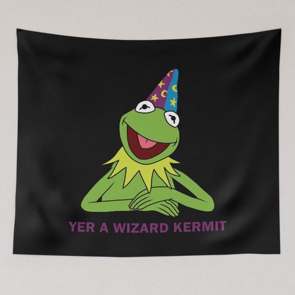 Item preview, Yer A Wizard Kermit designed and sold by ValentinaHramov.