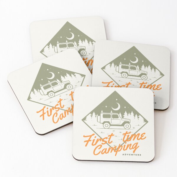 Item preview, First Time Camping designed and sold by JooArtPrints  ★★★★★.