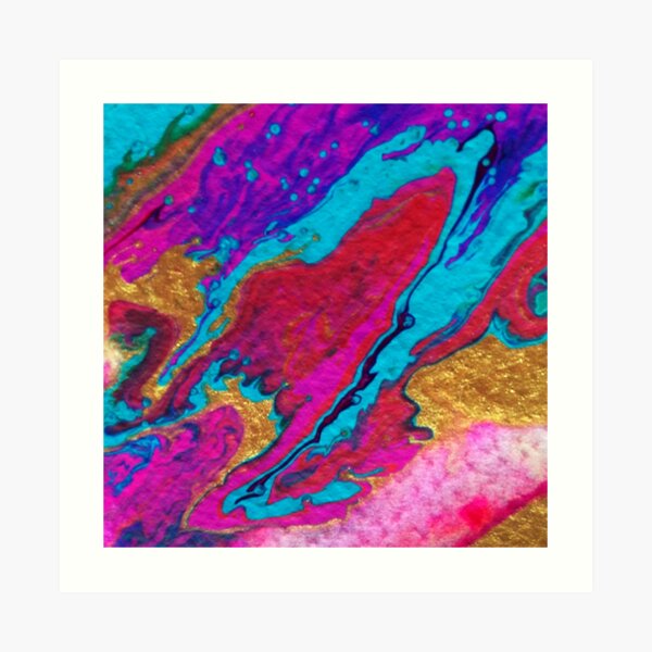FLOW FAVOURS THE BOLD Art Print
