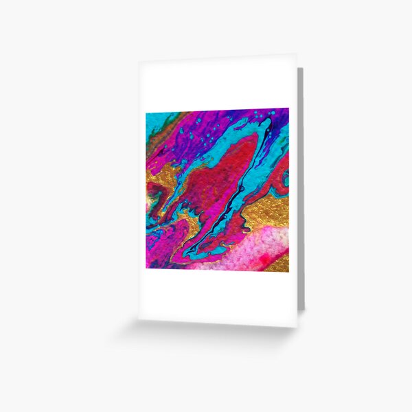 FLOW FAVOURS THE BOLD Greeting Card