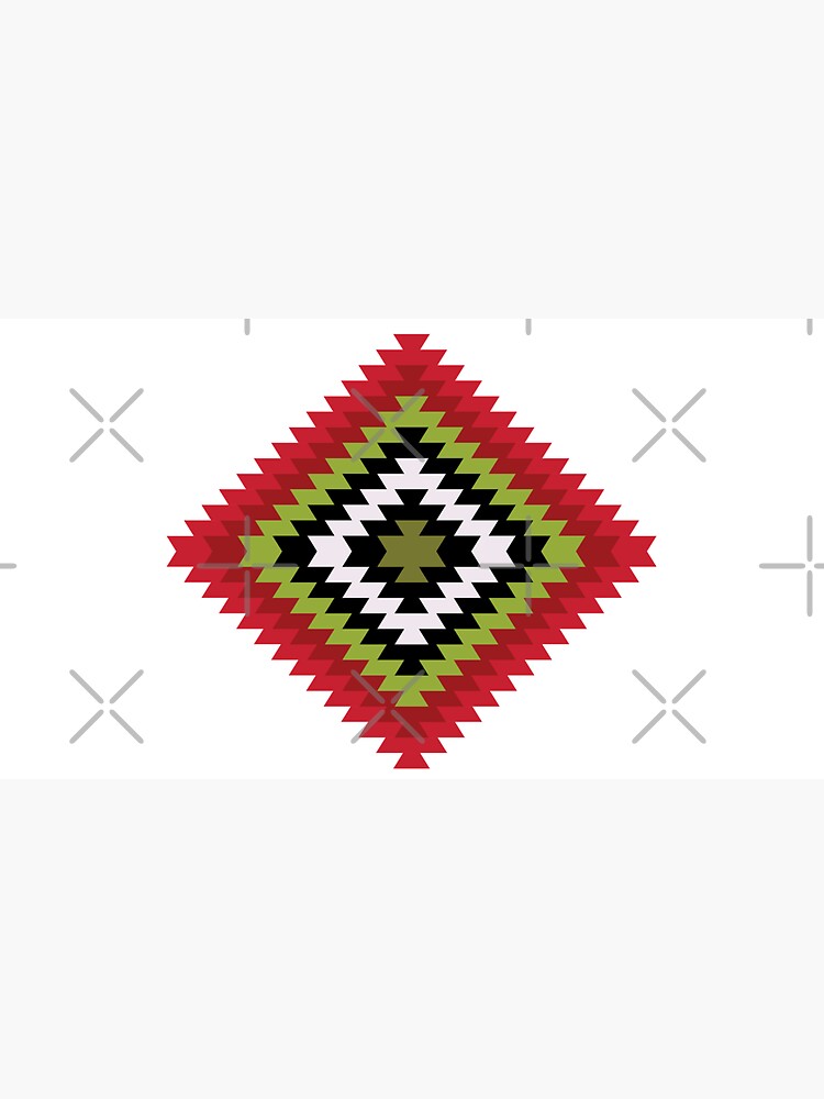 Modern Kilim - Bright Geometric pattern by Cecca Designs by Cecca-Designs