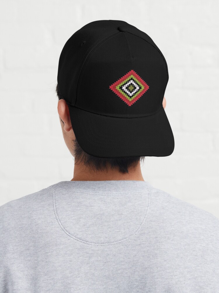 Alternate view of Modern Kilim - Bright Geometric pattern by Cecca Designs Cap