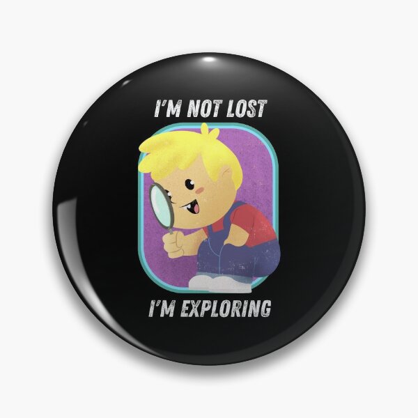 Item preview, Im Not Lost Im Exploring | vintage kid exploring designed and sold by SunsetCloud.