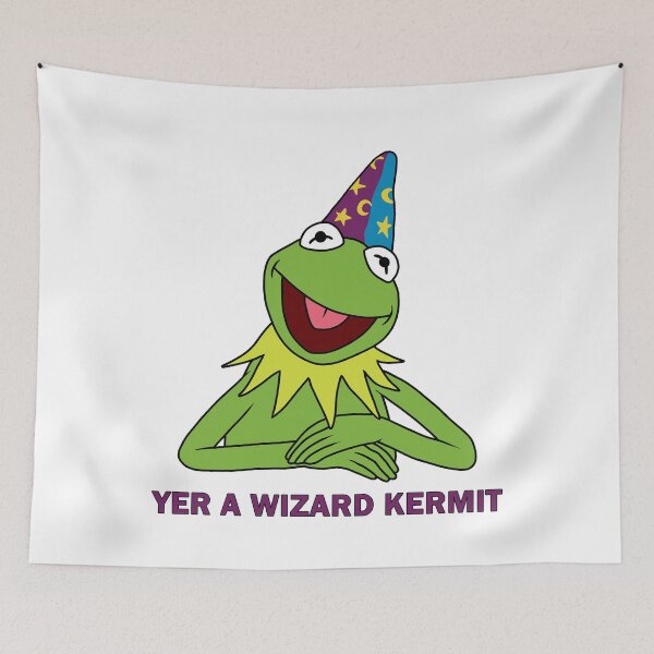 Item preview, Yer A Wizard Kermit designed and sold by ValentinaHramov.