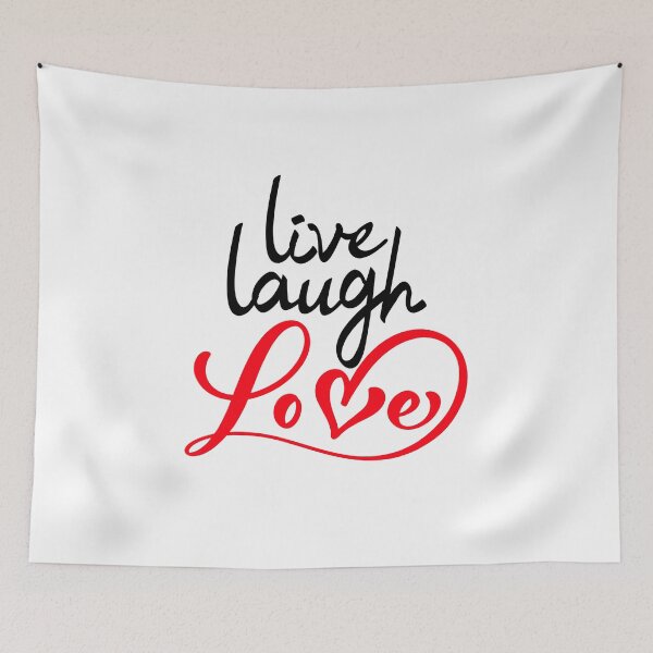 Item preview, Live Laugh Love (Black Print) designed and sold by Daluyong.