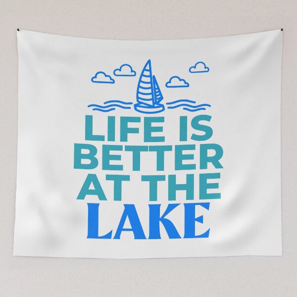 Item preview, Life Is Better At The Lake designed and sold by YOYOCollection.