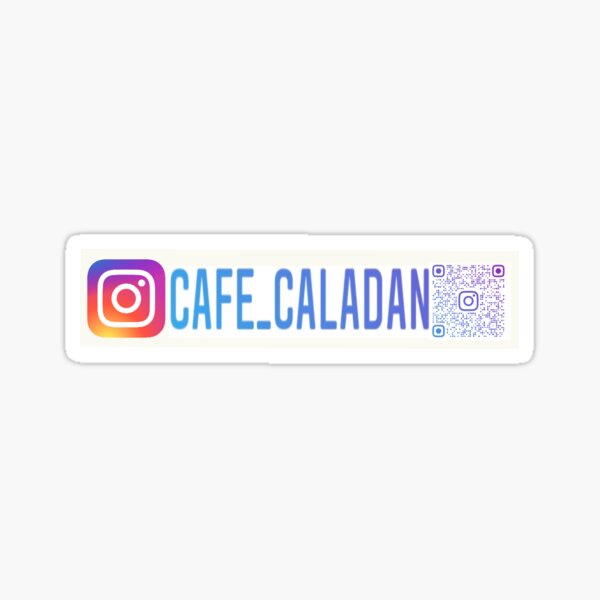 Cafe Caladan Instagram QR Code Sticker