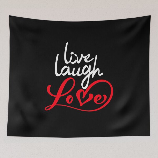 Item preview, Live Laugh Love (White Print) designed and sold by Daluyong.