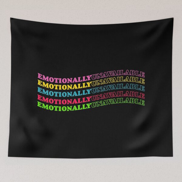 Item preview, Emotionally Unavailable Colorful Wavy  designed and sold by heyitsIrish.
