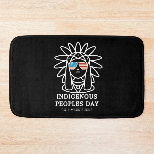 Item preview, Indigenous Peoples Day Columbus sucks cool gift for Columbus day with an Indian girl wearing sunglasses designed and sold by chorche-design.