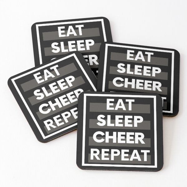 Item preview, Eat Sleep Cheer Repeat designed and sold by JooArtPrints  ★★★★★.