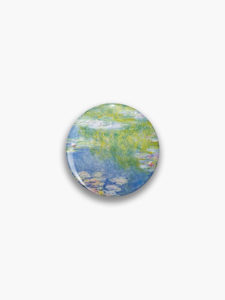 Thumbnail 1 of 3, Pin, Claude Monet Water Lilies designed and sold by AtodaS.