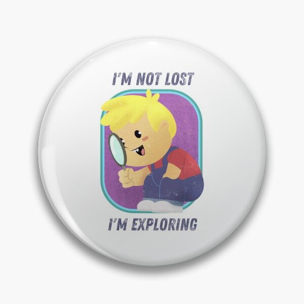 Item preview,  Im Not Lost Im Exploring | vintage kid exploring designed and sold by SunsetCloud.