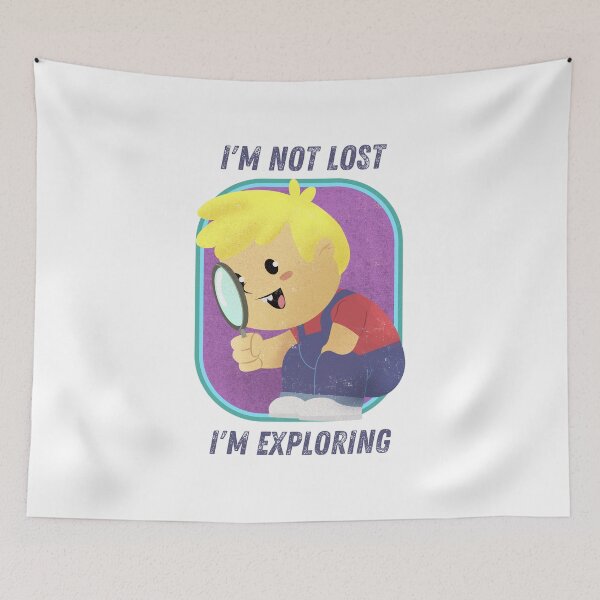 Item preview,  Im Not Lost Im Exploring | vintage kid exploring designed and sold by SunsetCloud.