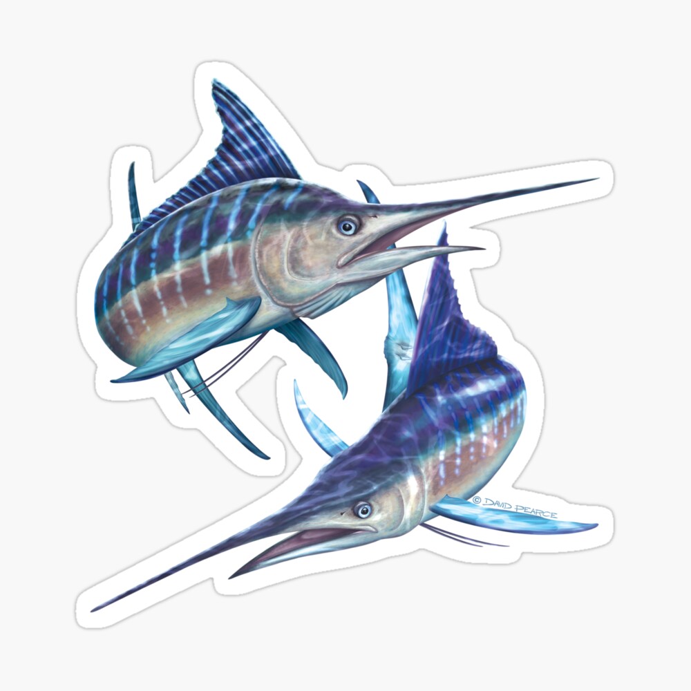 Striped Marlin Kids T-Shirt for Sale by David Pearce