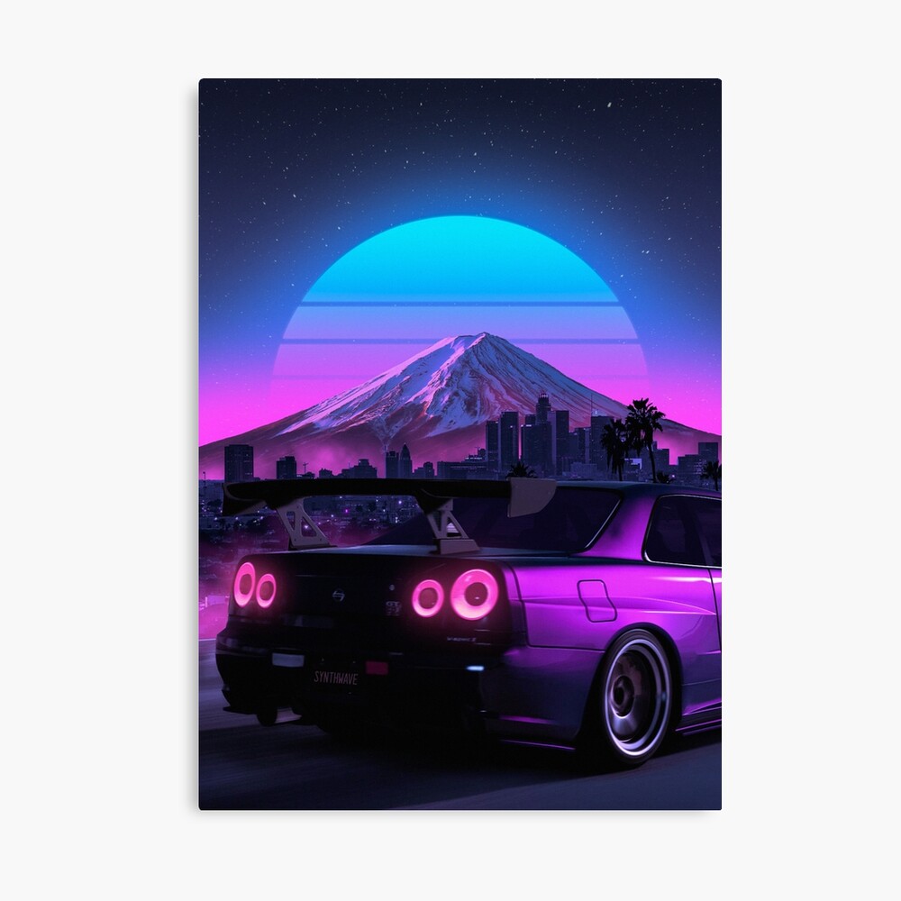 Poster for Sale mit R34 Skyline Remake von daffaumar12 | Redbubble