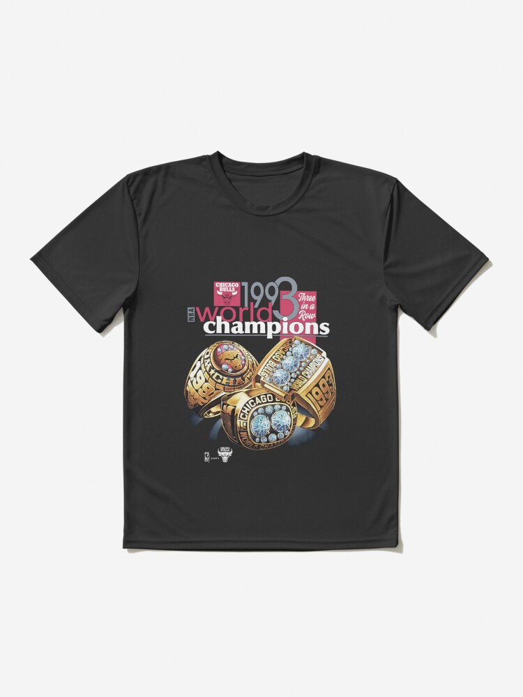 Vintage 1993 Chicago Bulls Championship T-shirt Active T-Shirt for Sale by  SuKipoli