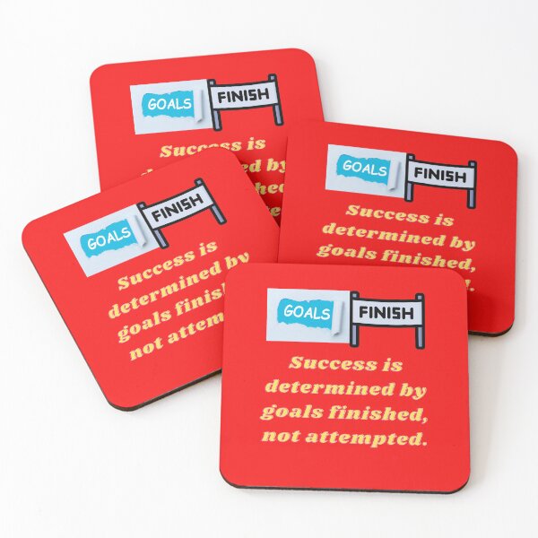 Item preview, Success is determined by goals finished, not attempted. designed and sold by superbtshirts.