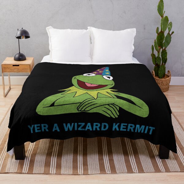 Item preview, Yer A Wizard Kermit designed and sold by ValentinaHramov.