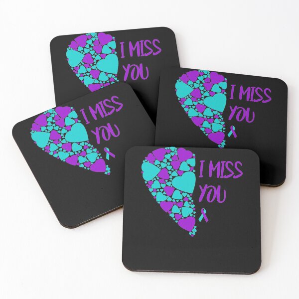 Item preview, Suicide Awarenss Ribbon I Miss You Heart Semicolon Funny designed and sold by MullinsenLynn.