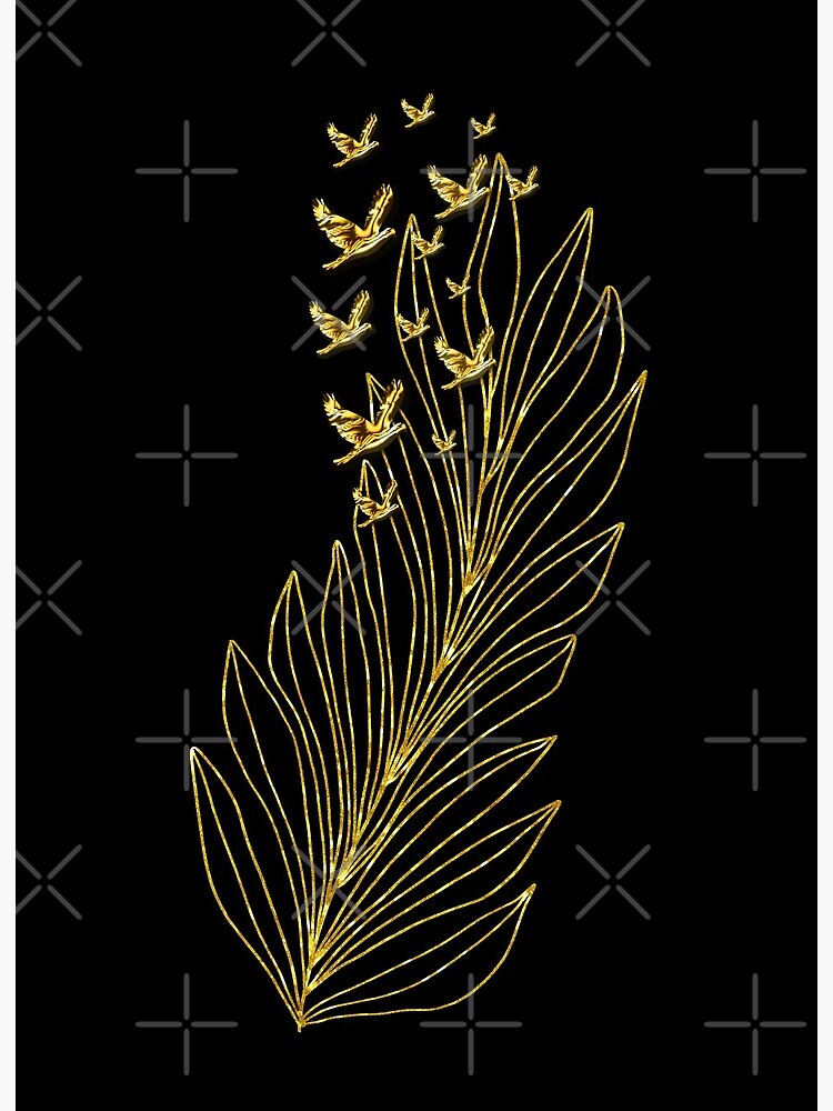 Golden Feather | Art Board Print