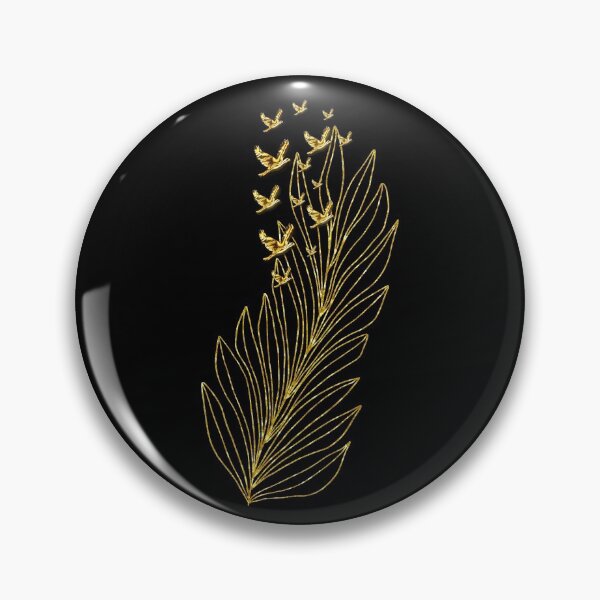 Item preview, Gold feather and birds designed and sold by Astralia.