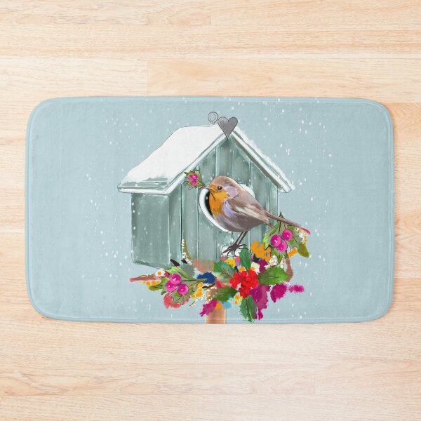 Item preview, Christmas Robin Birdhouse  designed and sold by Leatextileart.