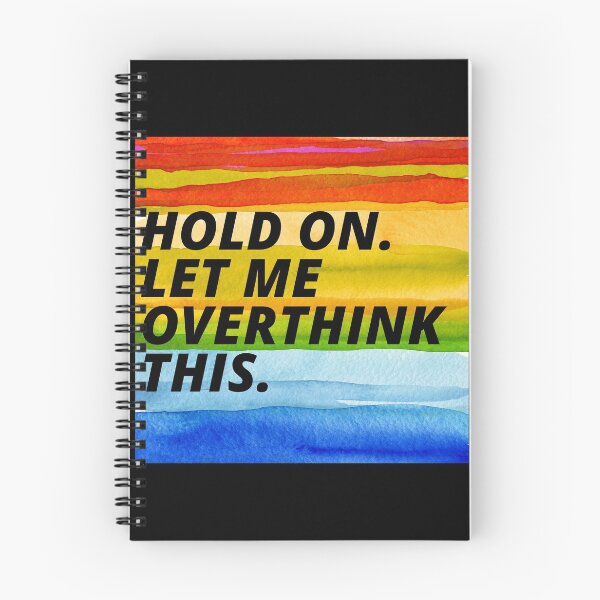 Item preview, Hold On Let Me Over Think This Funny Depression Quote designed and sold by mirzadesign.