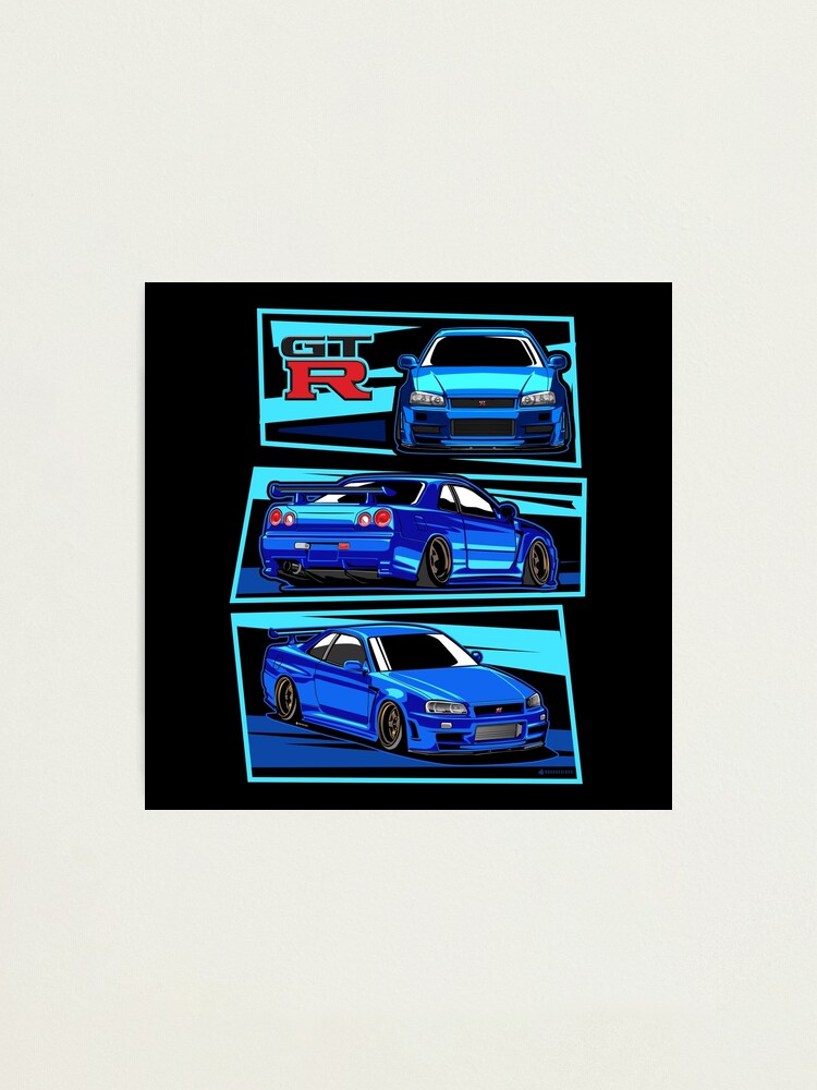 Nissan Skyline R34 GT-R Fast And Furious Photographic Print for