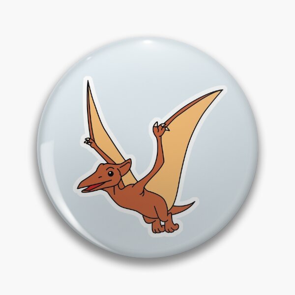 Item preview, Pterodactyl dinosaur flying cartoon drawing designed and sold by happypapertime.
