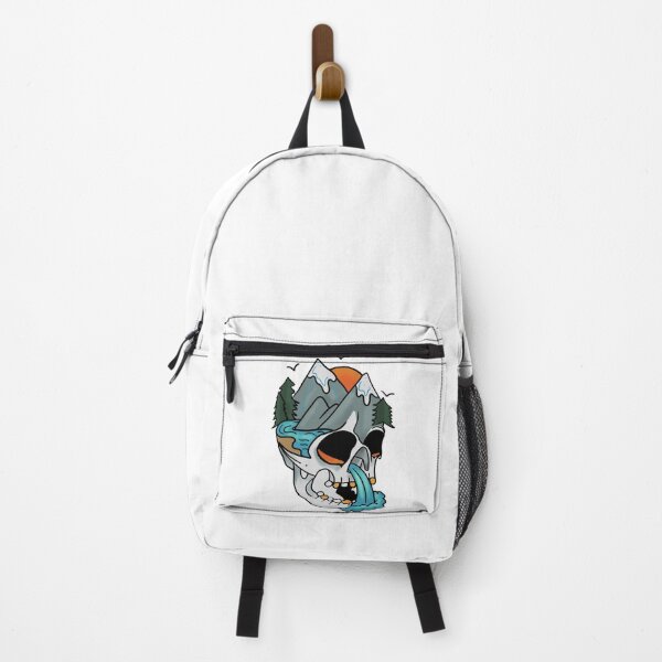 Item preview, Tattoo Art Skull With Lake, Waterfall, Sunset and Mountains designed and sold by Mesyo.
