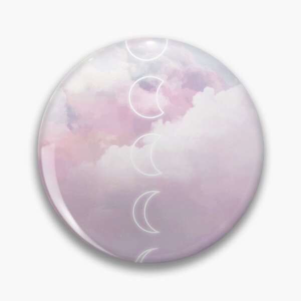 Item preview, pink Watercolor Sky  Sculpture Moon  first quarter designed and sold by Queengood.