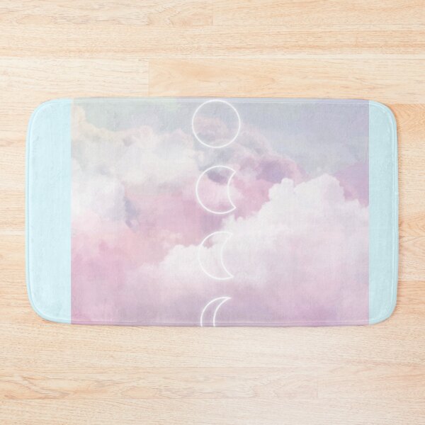 Item preview, pink Watercolor Sky  Sculpture Moon  first quarter designed and sold by Queengood.
