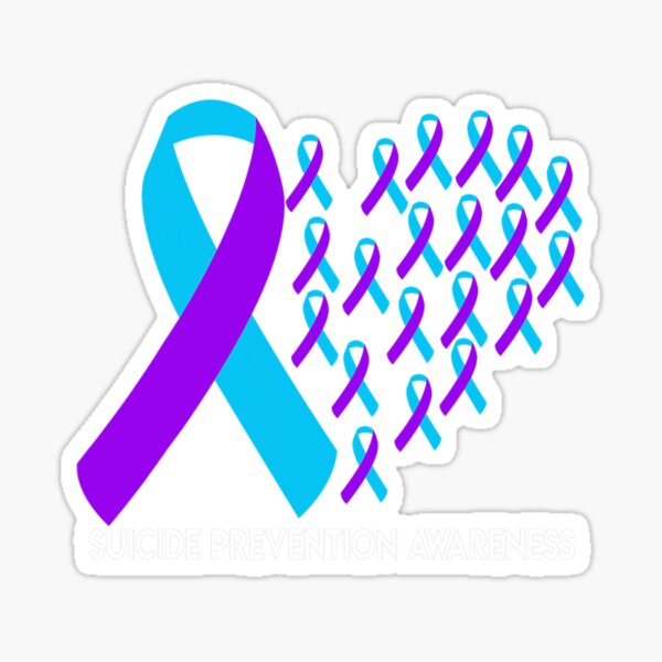 Suicide Awareness Ribbon Stickers for Sale