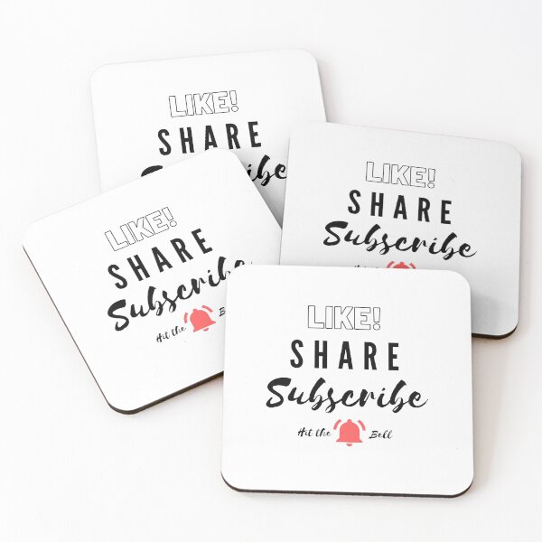 Item preview, Like Share Subscribe Hit the Notification Bell designed and sold by Designnary.