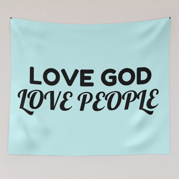 Item preview, Love God Love People - Christian designed and sold by Prayingwarrior.