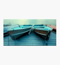 Row Boats At Pyramid Lake Photographic Print