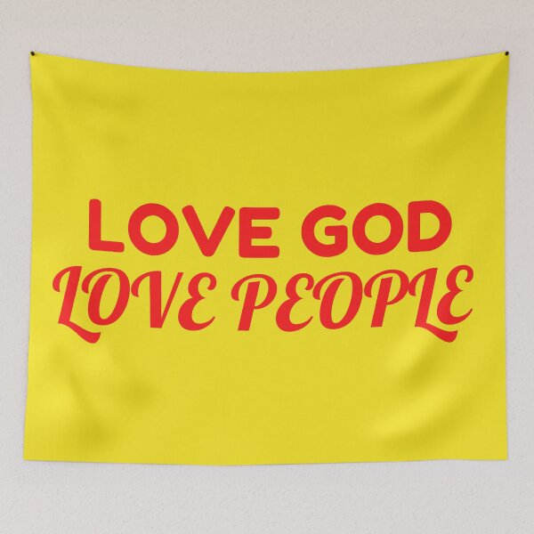 Item preview, Love God Love People - Christian designed and sold by Prayingwarrior.
