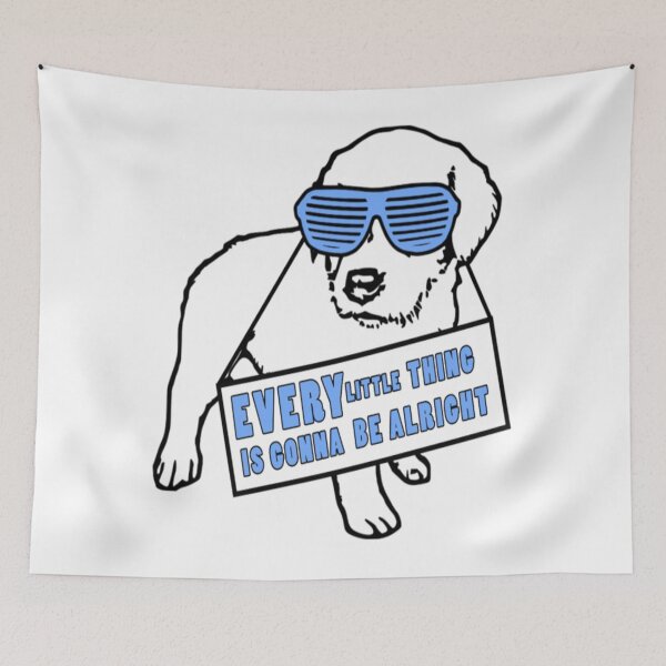 Item preview, Every little thing is gonna be alright dog designed and sold by larushirt.