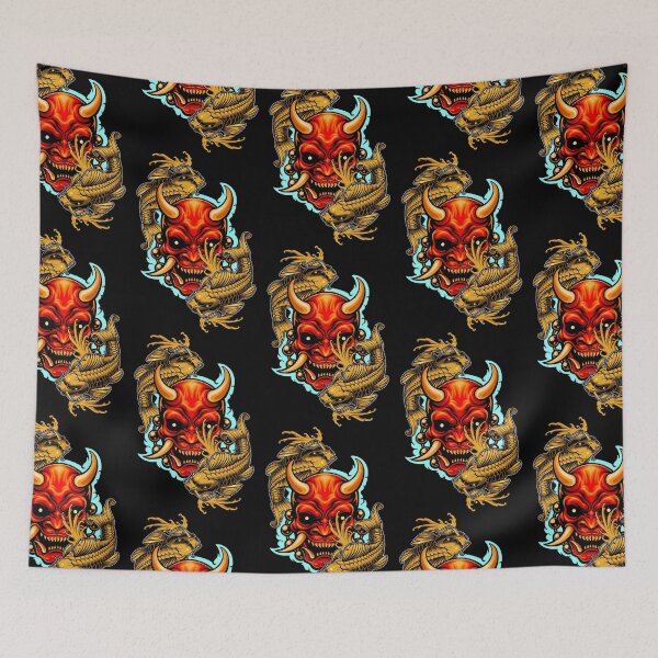 Item preview, Oni with koi fish  designed and sold by Leingangb.