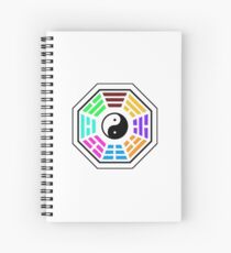 Yin yang coloured Spiral Notebook