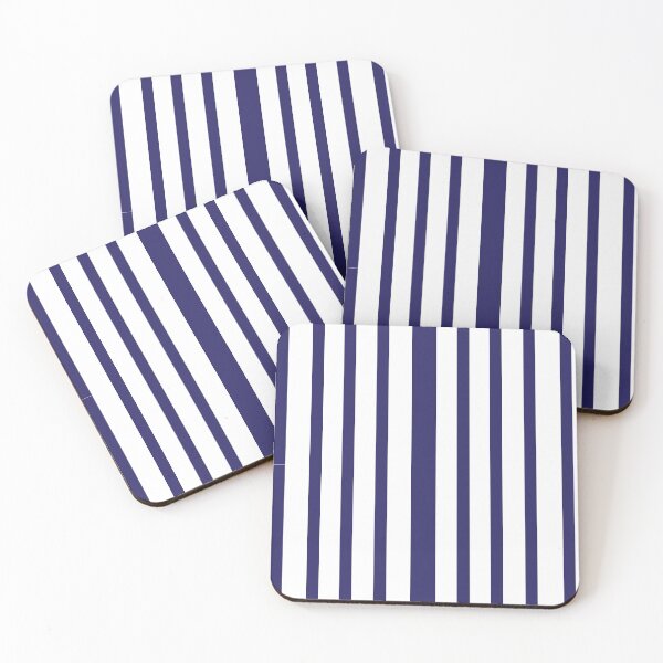 Item preview, Navy Stripe Vertical Stripe Pattern designed and sold by Nisha Prabhu.