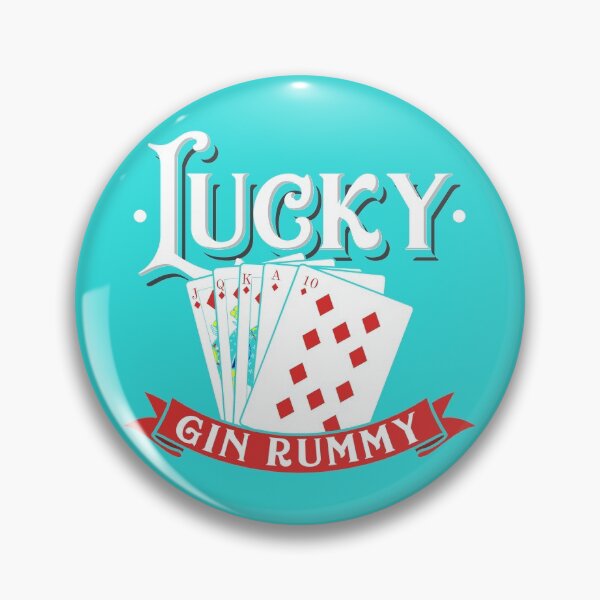 Item preview, Lucky Gin Rummy | Gin Card Game Players designed and sold by Dancing Dolphin Crafts.