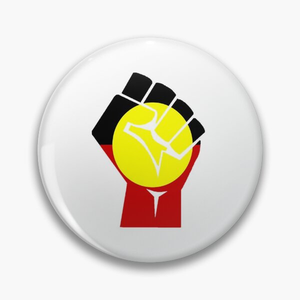 Item preview, Australian Aboriginal Flag Art Fist designed and sold by RevolutionInPaint.