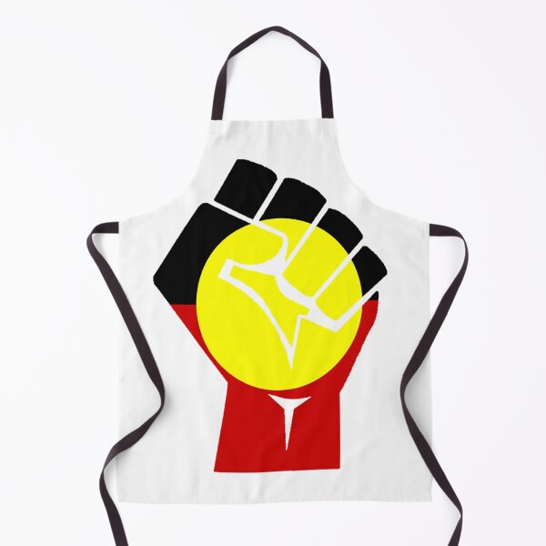 Item preview, Australian Aboriginal Flag Art Fist designed and sold by RevolutionInPaint.
