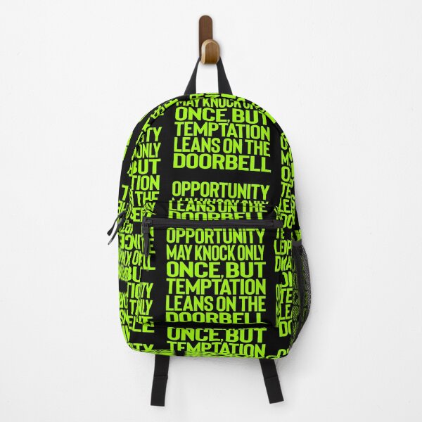 Item preview, Opportunity may knock only once, but temptation leans on the doorbell. v.6 designed and sold by x1brett.