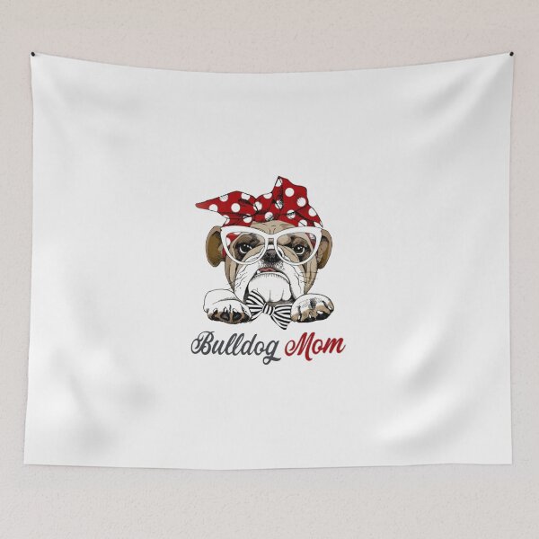 Item preview, Bulldog Mom Grey designed and sold by Debra Brad.