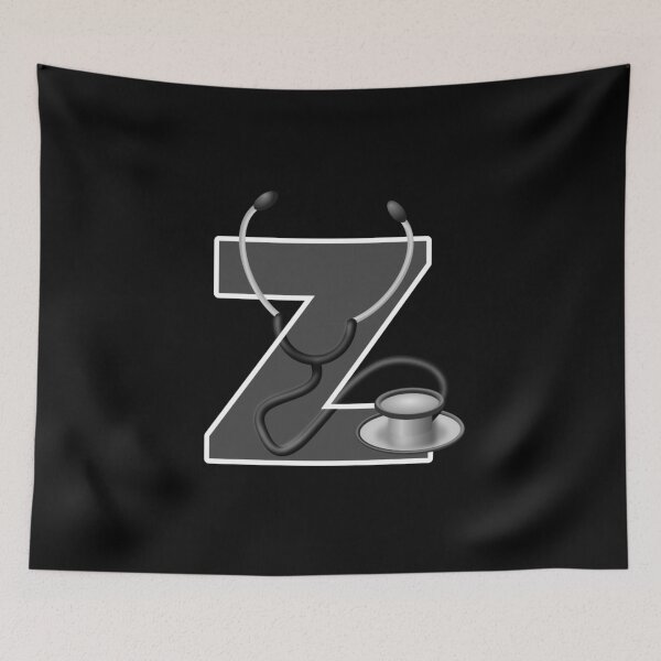 Item preview, md, doctor, letter z, alphabet designed and sold by doctors-apparel.