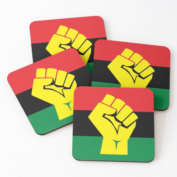 Item preview, Pan African Raised Fist Flag designed and sold by RevolutionInPaint.